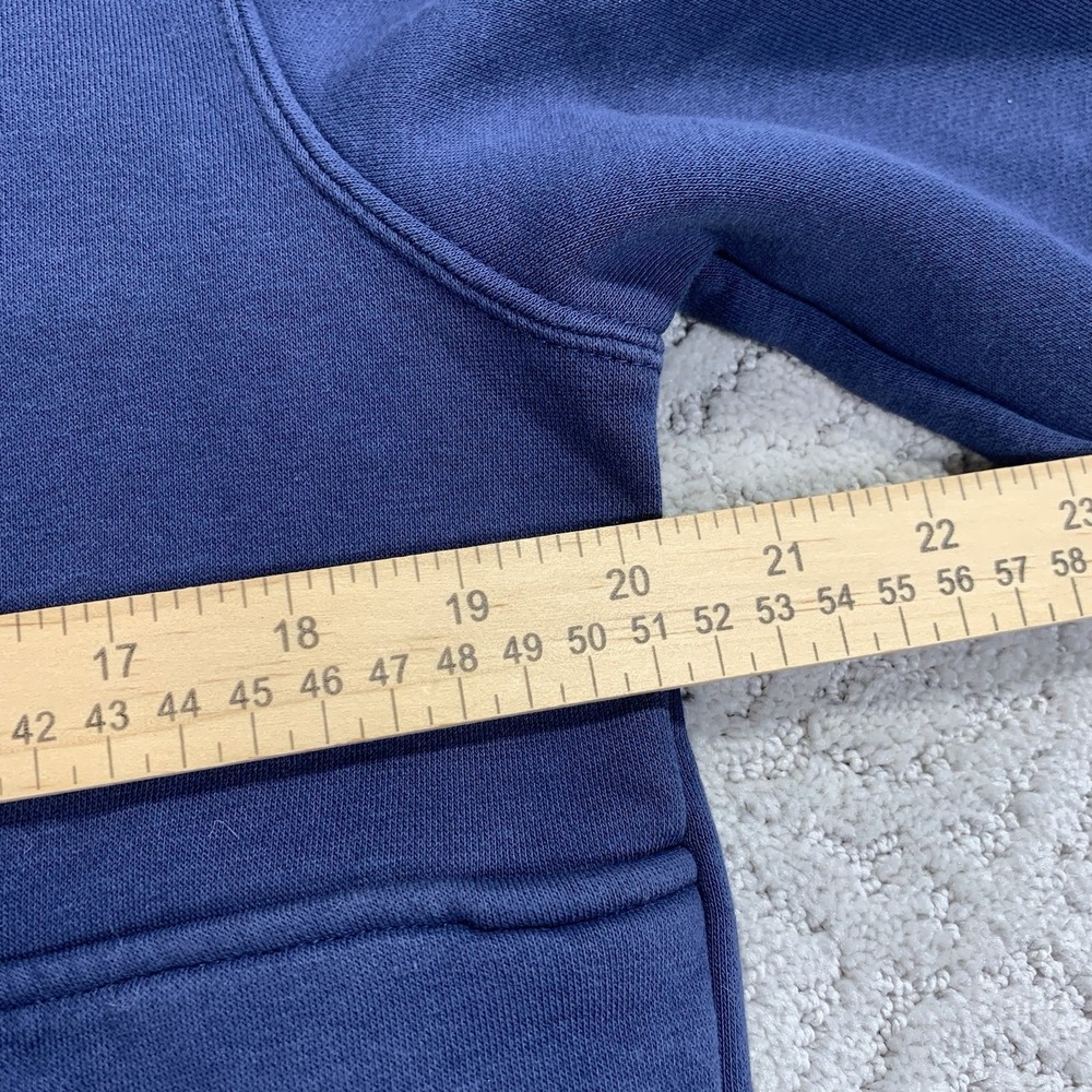 Nike Quarter Zip Fleece Pullover Mens Medium Blue Half Zip Embroidered Logo - Picture 3 of 7